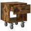 Sengebord 2 pcs Røget eg 40,5 x 40 x 48 cm Konstrueret træ