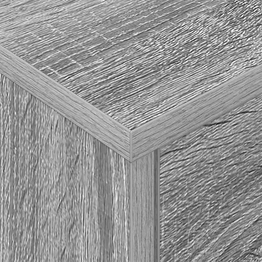 Sengebord 2 pcs Grå Sonoma 40,5 x 40 x 48 cm Konstrueret træ