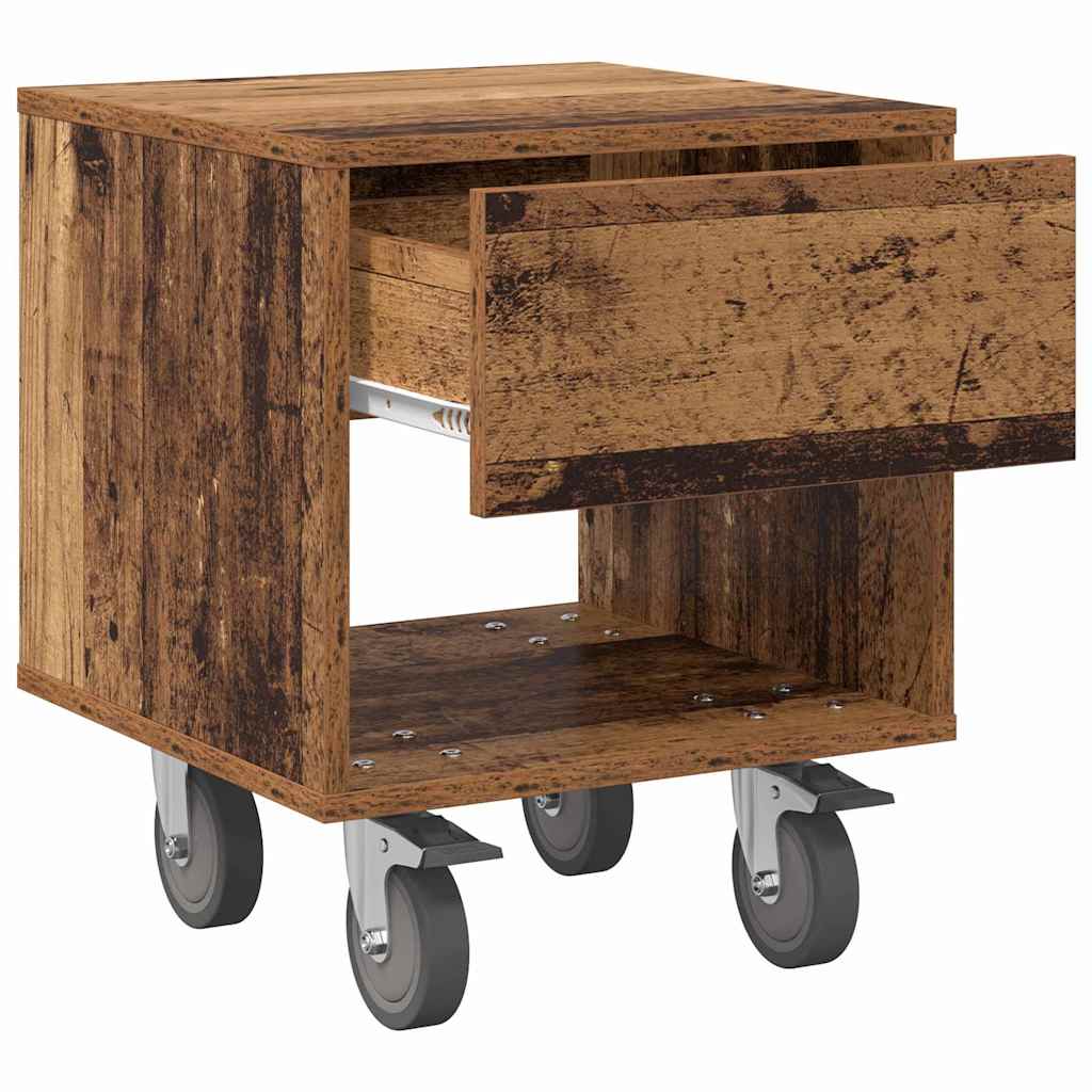 Sengebord Gammelt træ 40,5 x 40 x 48 cm Konstrueret træ