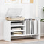Pladeskab Hvid 78,5 x 35 x 45 cm Konstrueret træ