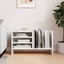 Pladeskab Hvid 78,5 x 35 x 45 cm Konstrueret træ