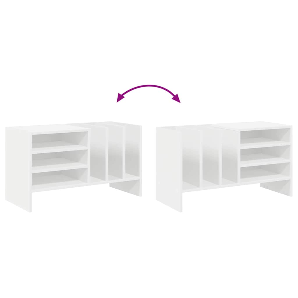 Pladeskab Hvid 78,5 x 35 x 45 cm Konstrueret træ