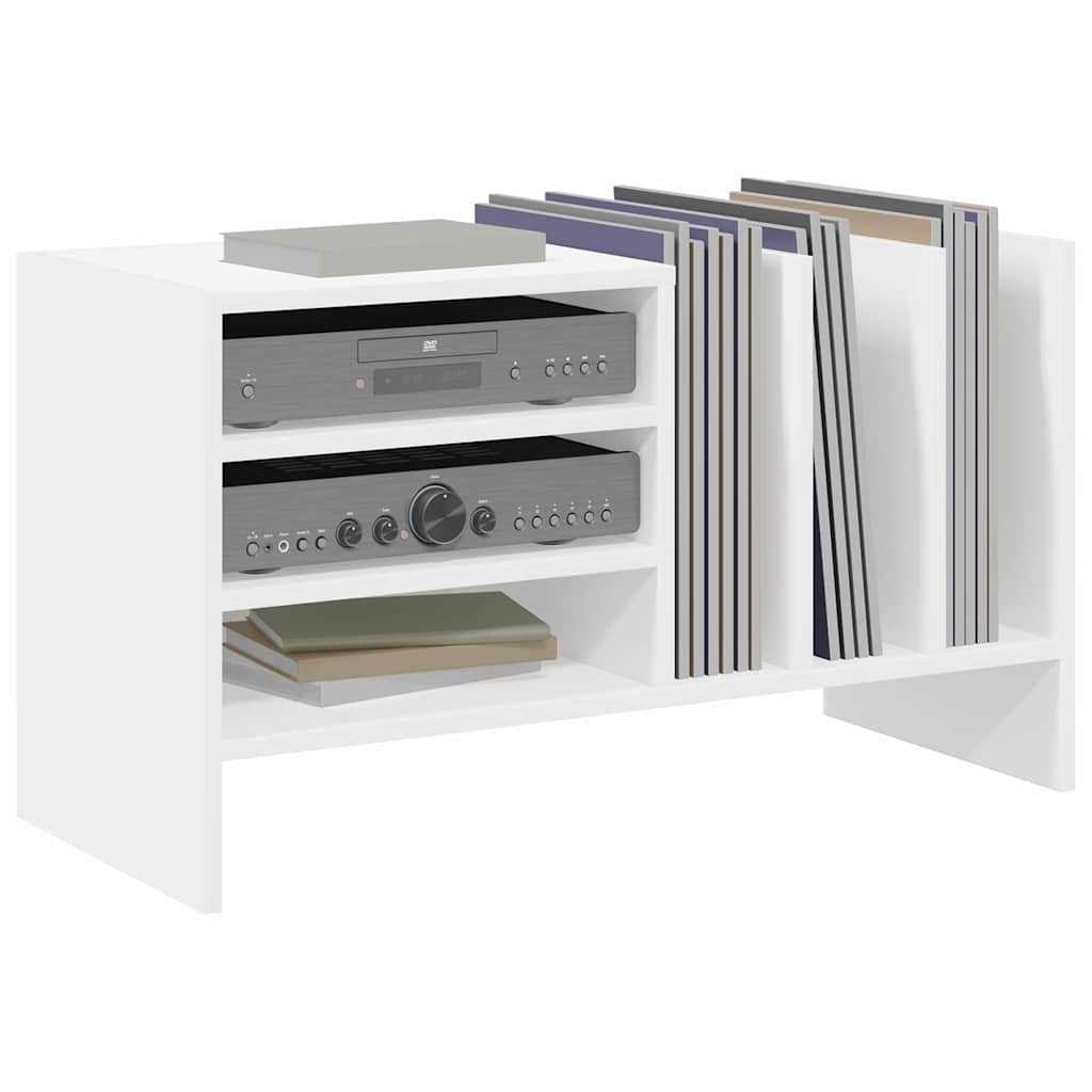 Pladeskab Hvid 78,5 x 35 x 45 cm Konstrueret træ