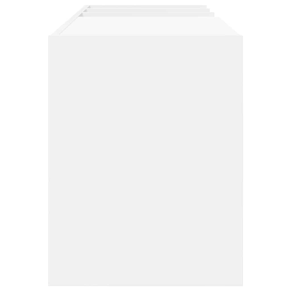 Pladeskab Hvid 78,5 x 35 x 45 cm Konstrueret træ