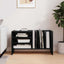 Pladeskab Sort eg 78,5 x 35 x 45 cm Konstrueret træ