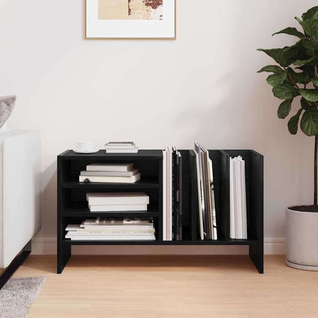 Pladeskab Sort eg 78,5 x 35 x 45 cm Konstrueret træ