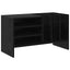 Pladeskab Sort eg 78,5 x 35 x 45 cm Konstrueret træ