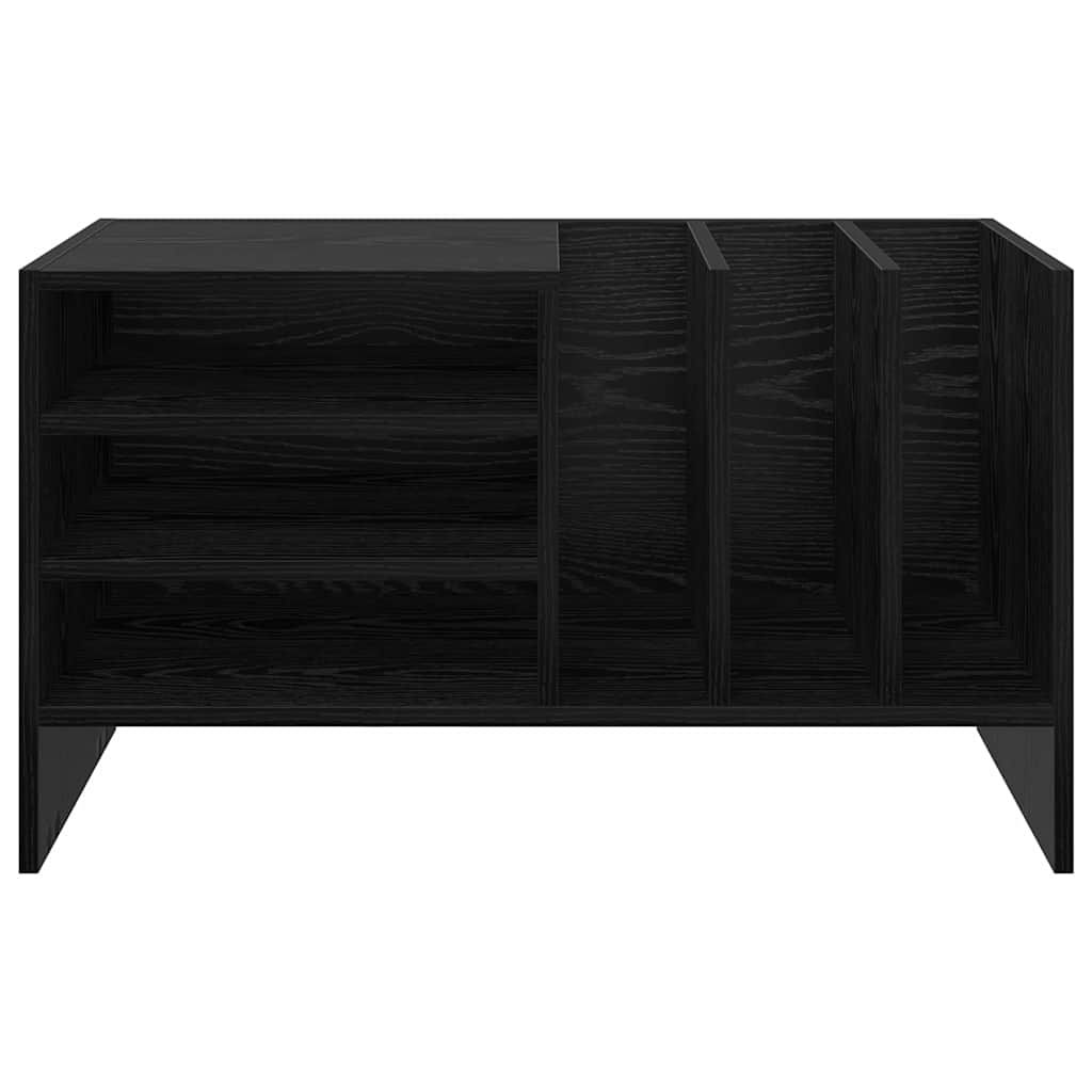 Pladeskab Sort eg 78,5 x 35 x 45 cm Konstrueret træ