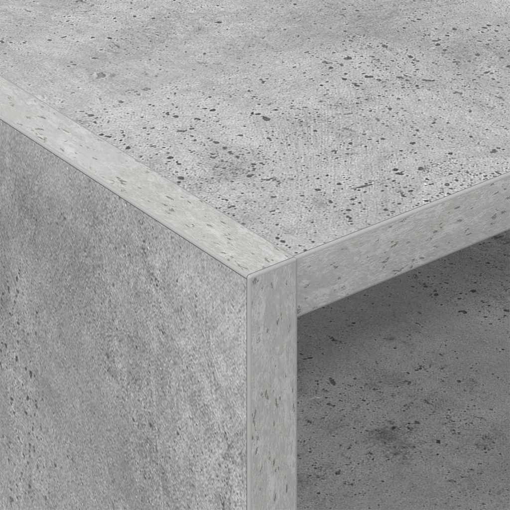 Pladeskab med hylde Beton Grå 78,5 x 35 x 45 cm Konstrueret træ