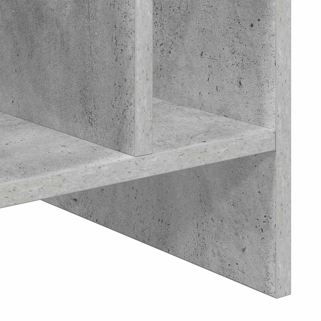 Pladeskab med hylde Beton Grå 78,5 x 35 x 45 cm Konstrueret træ