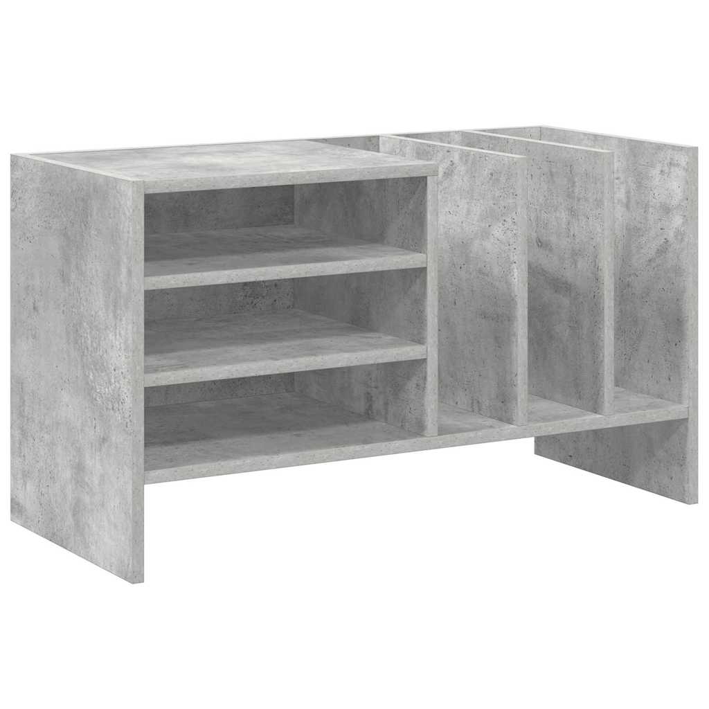 Pladeskab med hylde Beton Grå 78,5 x 35 x 45 cm Konstrueret træ