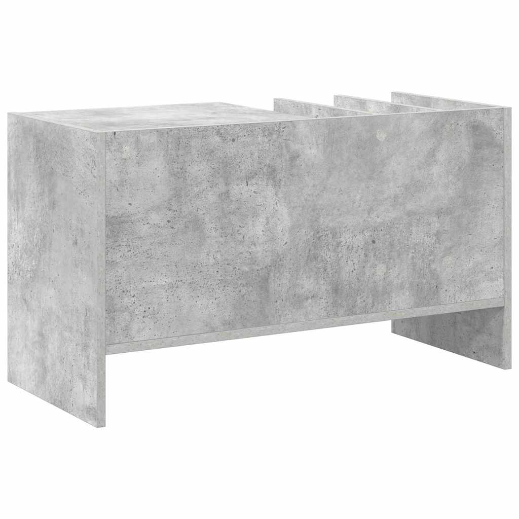 Pladeskab med hylde Beton Grå 78,5 x 35 x 45 cm Konstrueret træ