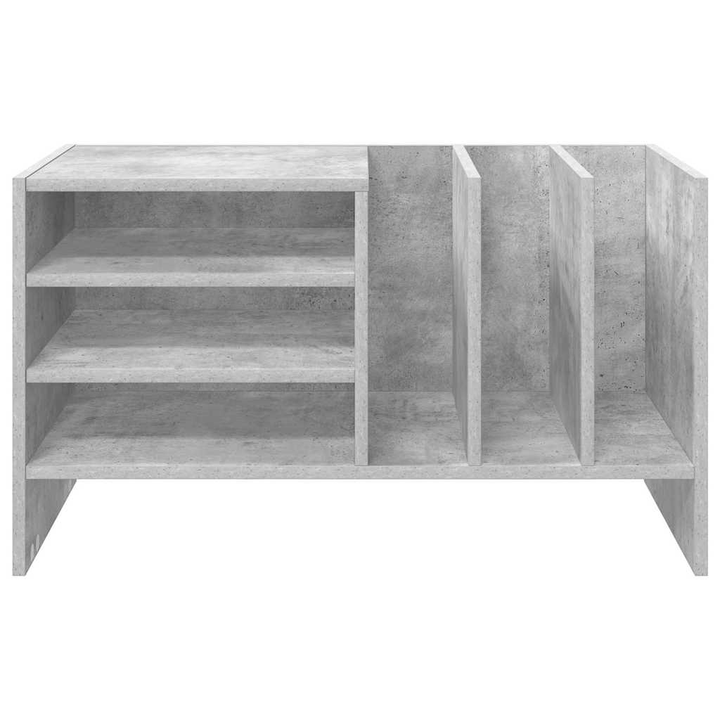 Pladeskab med hylde Beton Grå 78,5 x 35 x 45 cm Konstrueret træ