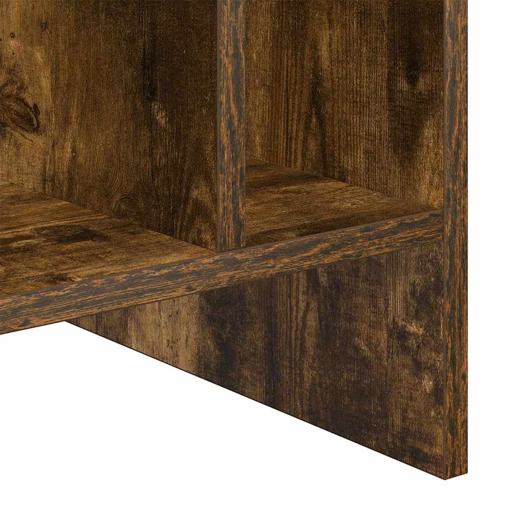 Pladeskab med hylde Røget eg 78,5 x 35 x 45 cm Konstrueret træ
