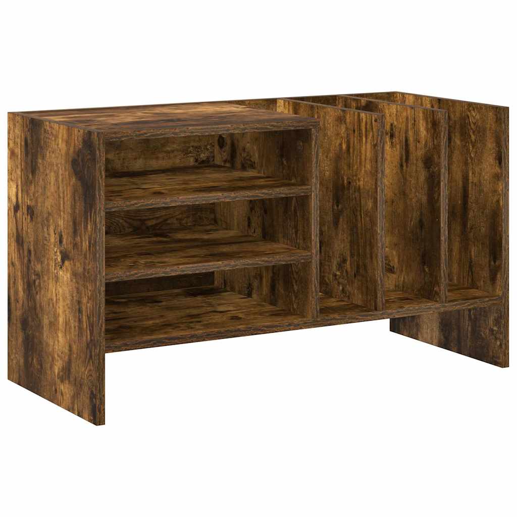 Pladeskab med hylde Røget eg 78,5 x 35 x 45 cm Konstrueret træ