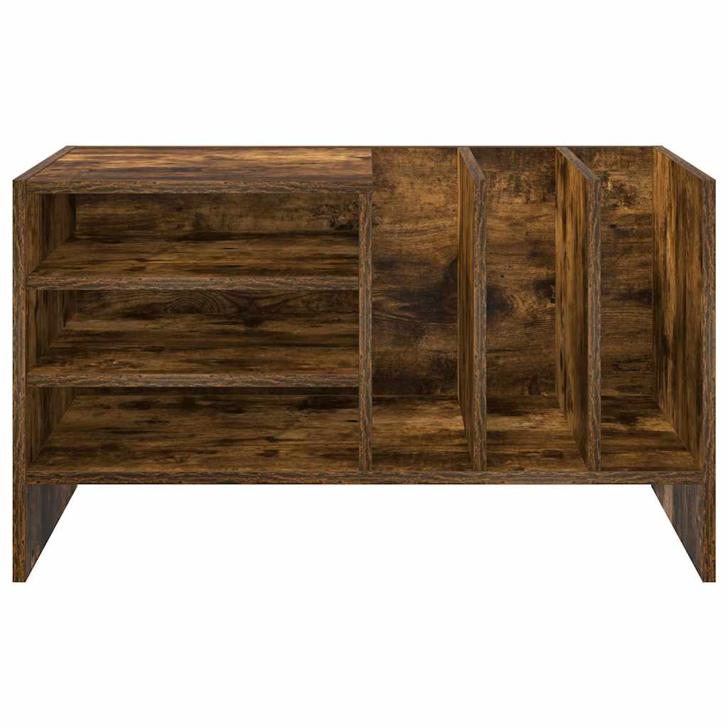 Pladeskab med hylde Røget eg 78,5 x 35 x 45 cm Konstrueret træ