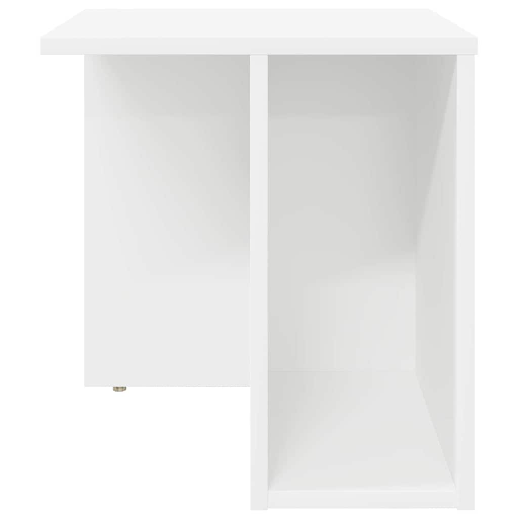 Endebord 2 pcs Hvid 37 x 32 x 40 cm Konstrueret træ