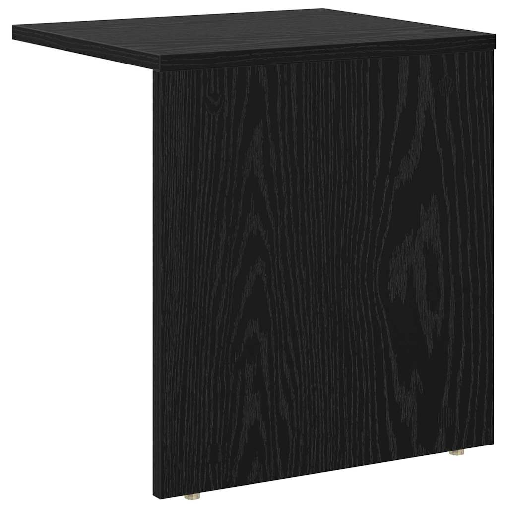 Endebord 2 pcs Sort eg 37 x 32 x 40 cm Konstrueret træ