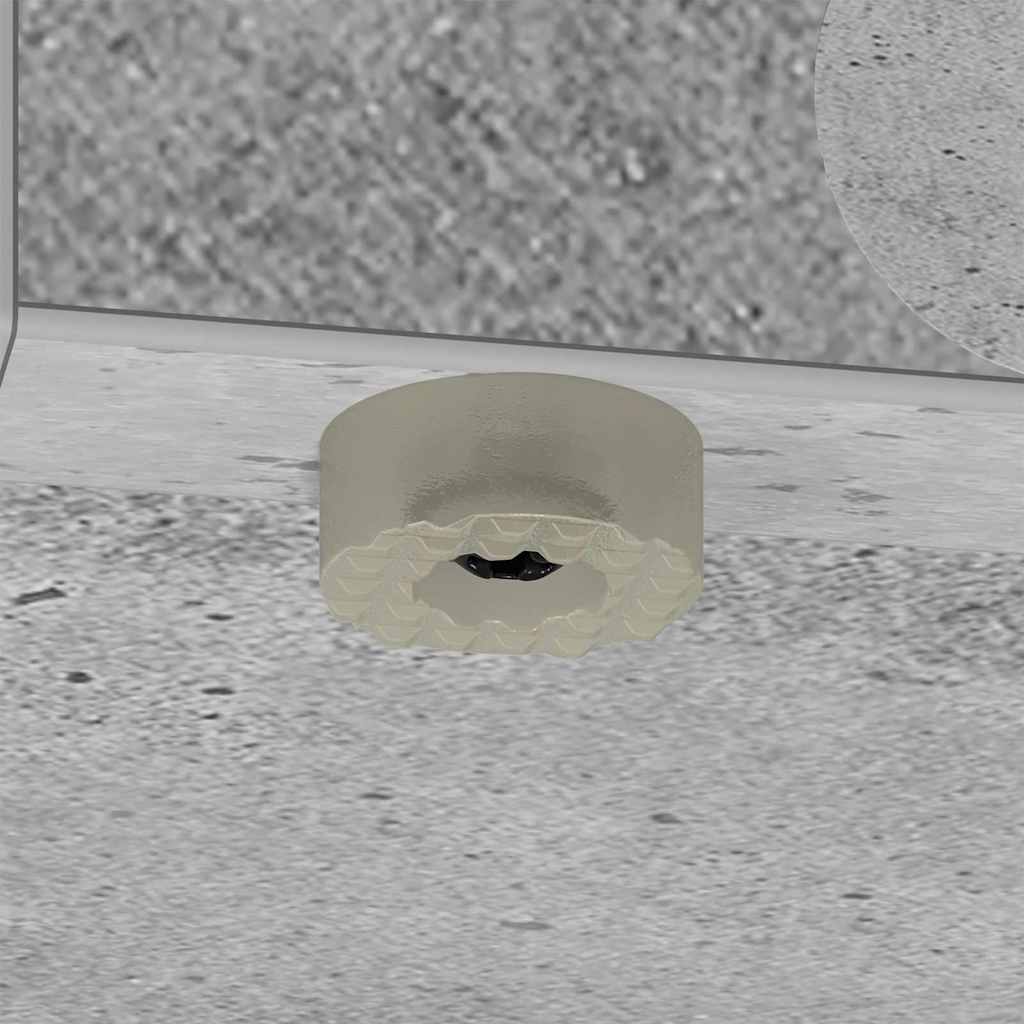 Endebord Beton Grå 37 x 32 x 40 cm Konstrueret træ