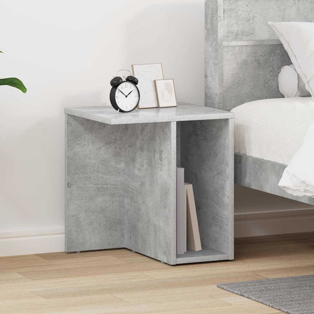 Endebord Beton Grå 37 x 32 x 40 cm Konstrueret træ