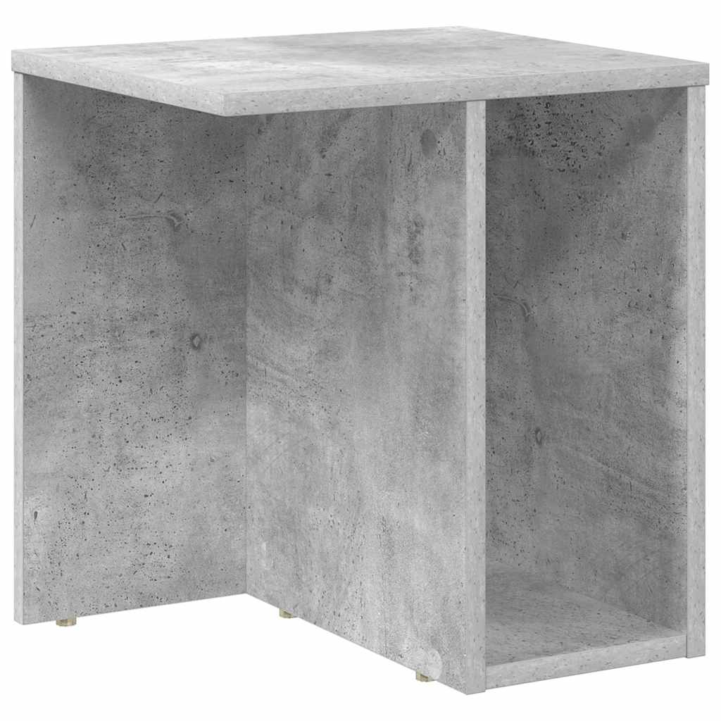 Endebord Beton Grå 37 x 32 x 40 cm Konstrueret træ