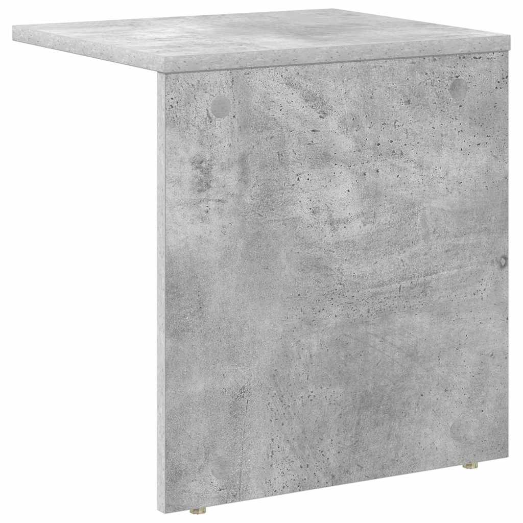 Endebord Beton Grå 37 x 32 x 40 cm Konstrueret træ