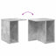 Endebord 2 pcs Beton Grå 37 x 32 x 40 cm Konstrueret træ