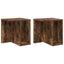 Endebord 2 pcs Røget eg 37 x 32 x 40 cm Konstrueret træ