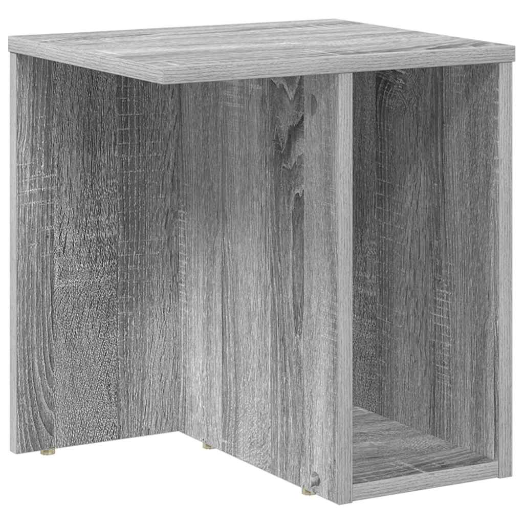 Endebord 2 pcs Grå Sonoma 37 x 32 x 40 cm Konstrueret træ