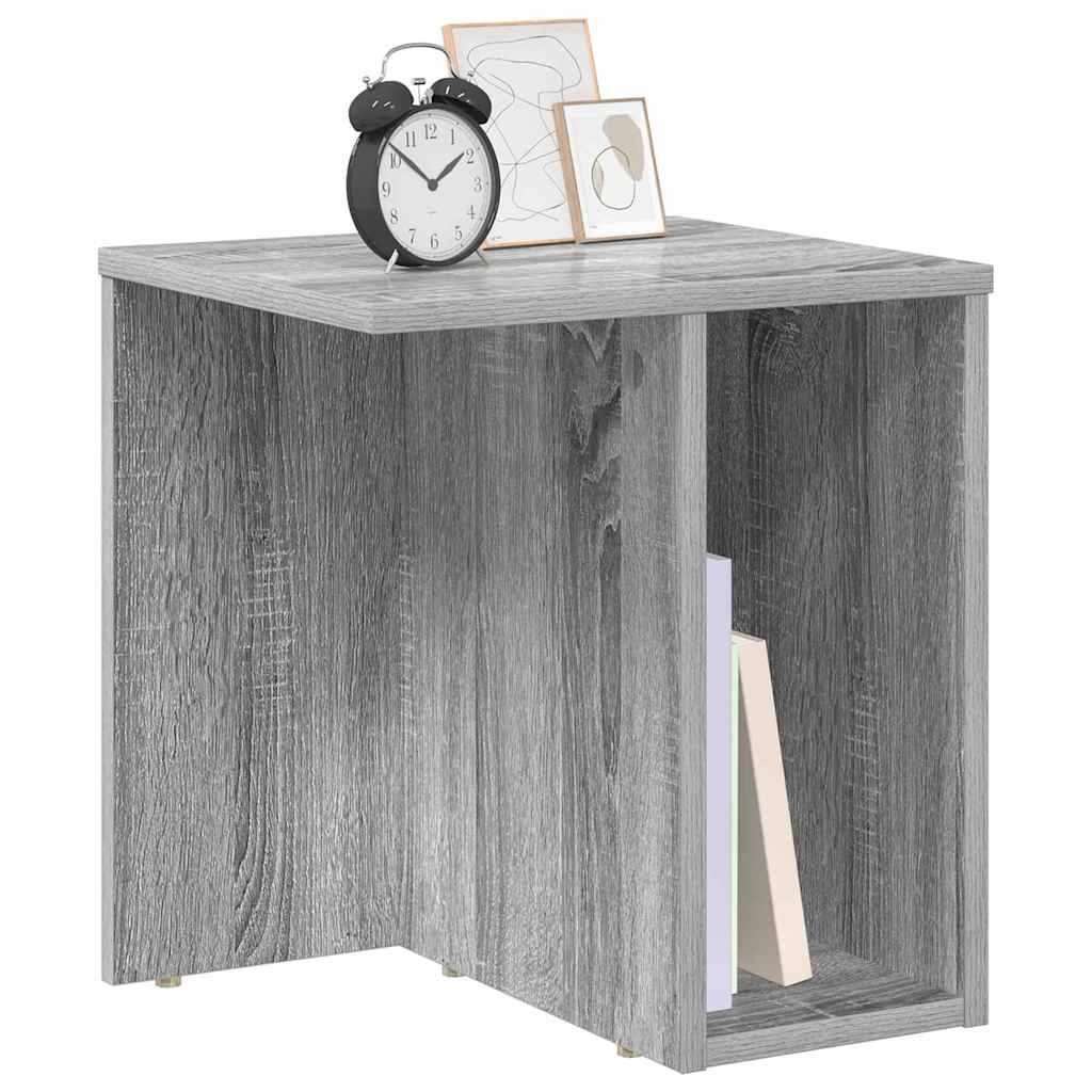 Endebord 2 pcs Grå Sonoma 37 x 32 x 40 cm Konstrueret træ