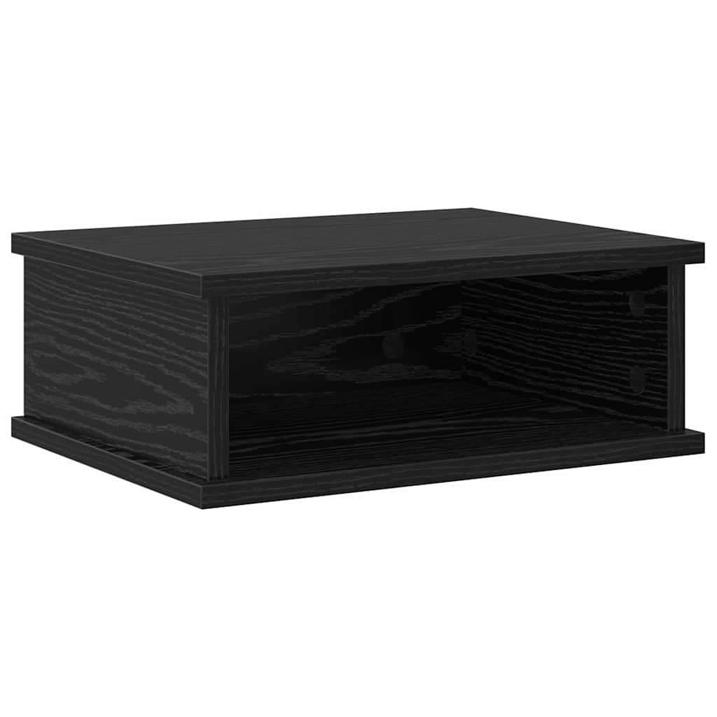 Sengebord 2 pcs Sort eg 40 x 31 x 15 cm Konstrueret træ