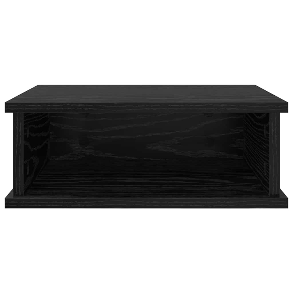 Sengebord 2 pcs Sort eg 40 x 31 x 15 cm Konstrueret træ