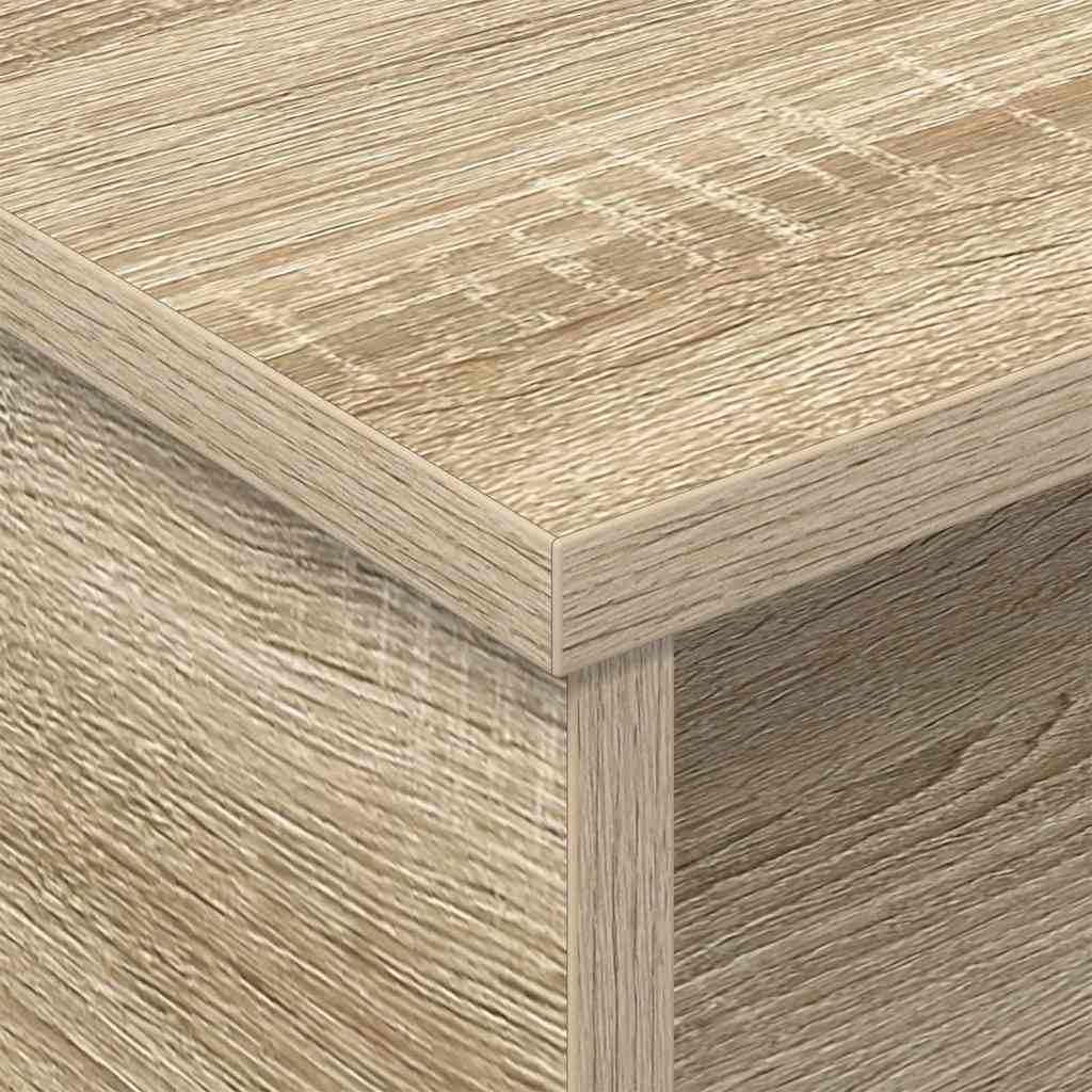 Sengebord 2 pcs Sonoma eg 40 x 31 x 15 cm Konstrueret træ