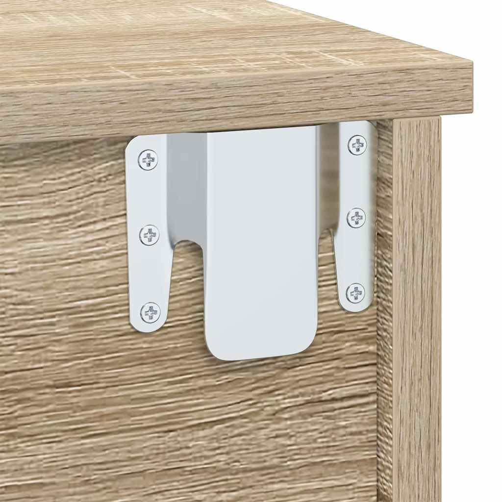 Sengebord 2 pcs Sonoma eg 40 x 31 x 15 cm Konstrueret træ