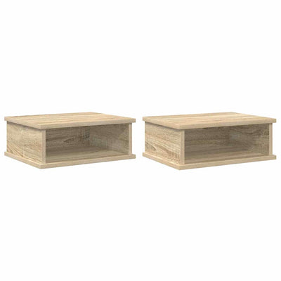 Sengebord 2 pcs Sonoma eg 40 x 31 x 15 cm Konstrueret træ