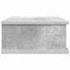 Sengebord 2 pcs Beton Grå 40 x 31 x 15 cm Konstrueret træ