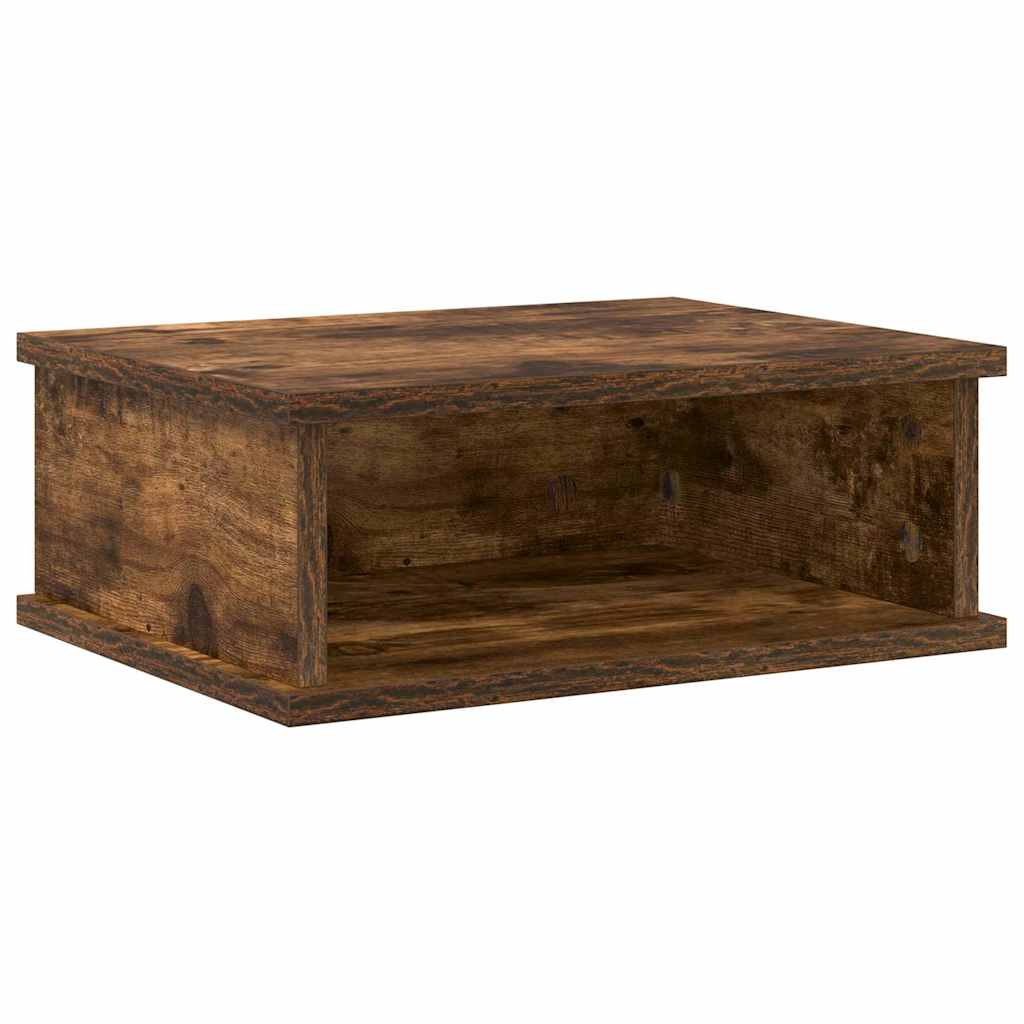 Sengebord 2 pcs Røget eg 40 x 31 x 15 cm Konstrueret træ