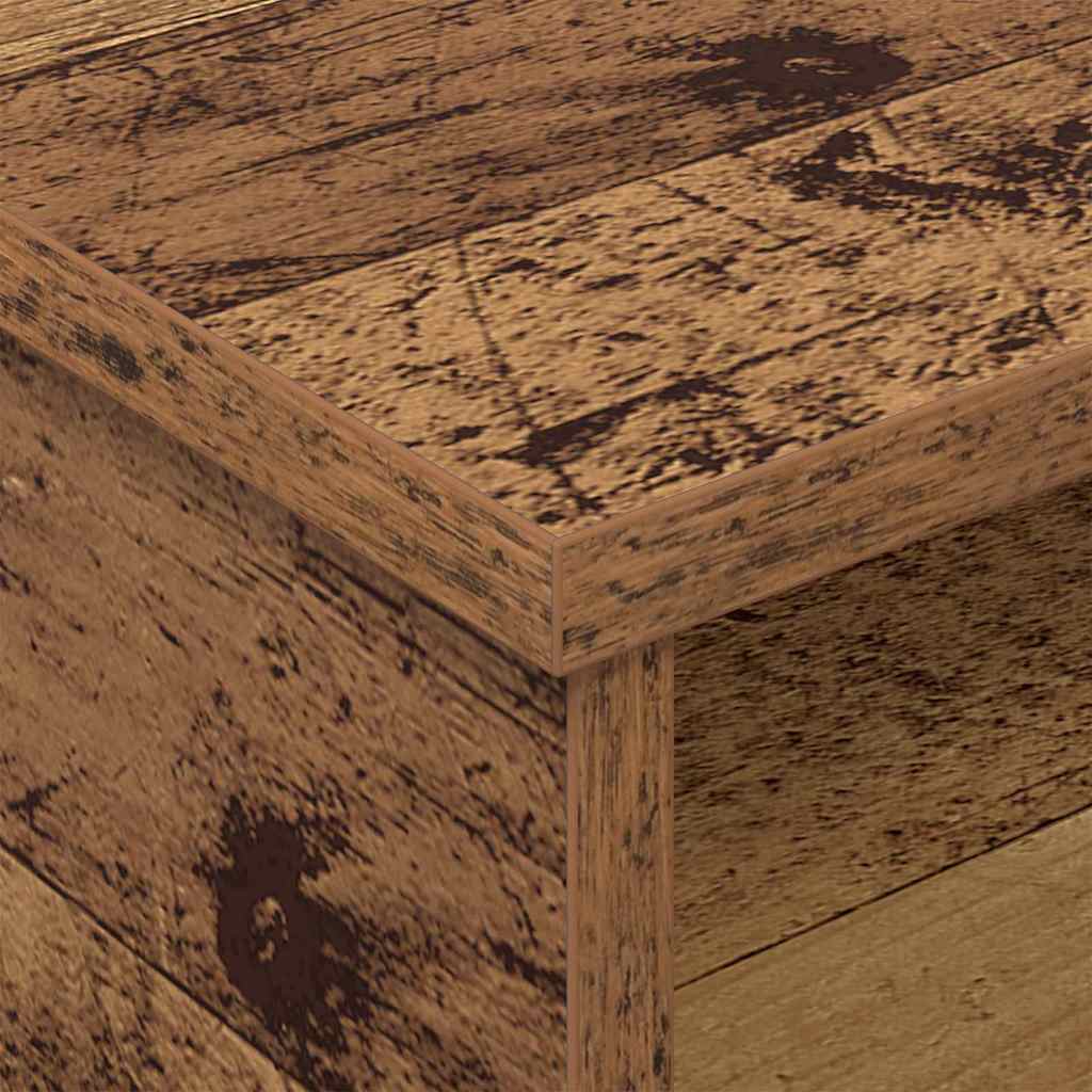 Sengebord 2 pcs Gammelt træ 40 x 31 x 15 cm Konstrueret træ