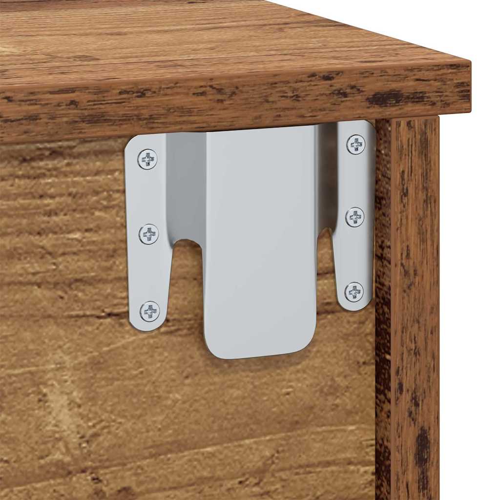 Sengebord 2 pcs Gammelt træ 40 x 31 x 15 cm Konstrueret træ