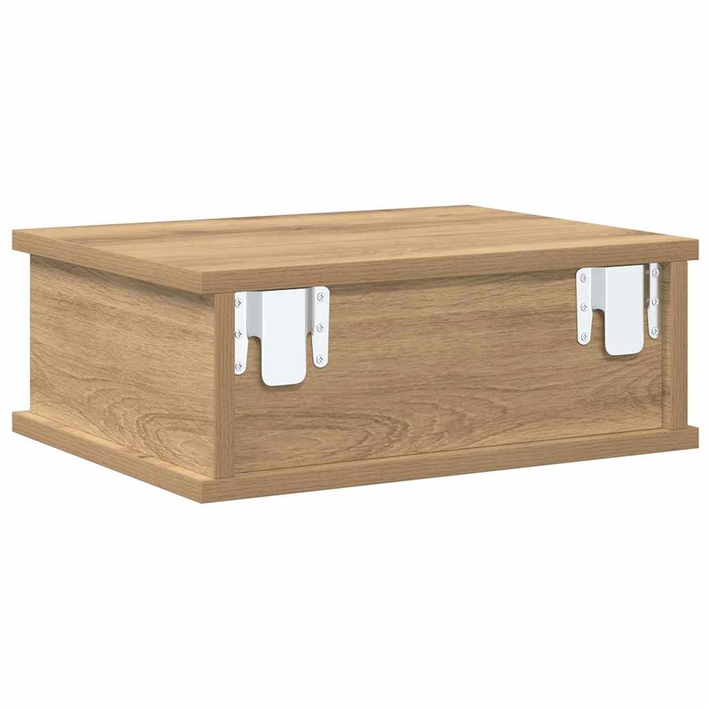 Sengebord 2 pcs Artisan Egetræ 40 x 31 x 15 cm Konstrueret træ