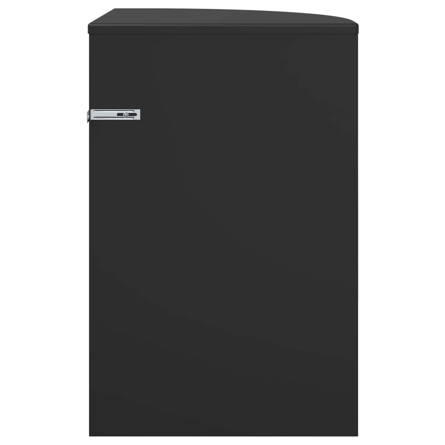 Endebord Sort 39,7 x 39,7 x 60 cm Konstrueret træ