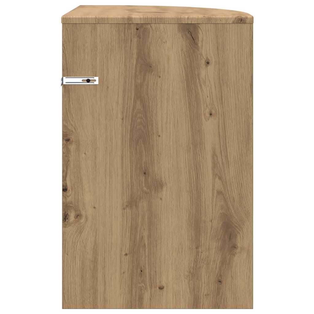Endebord Artisan Egetræ 39,7 x 39,7 x 60 cm Konstrueret træ