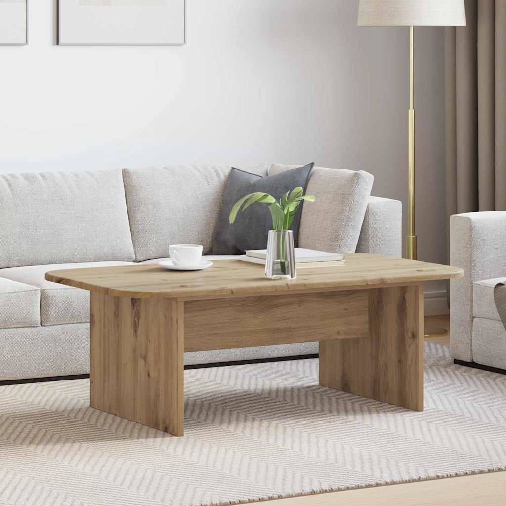 Sofabord Artisan Egetræ 93 x 53 x 33 cm Konstrueret træ