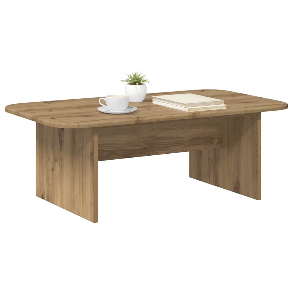 Sofabord Artisan Egetræ 93 x 53 x 33 cm Konstrueret træ