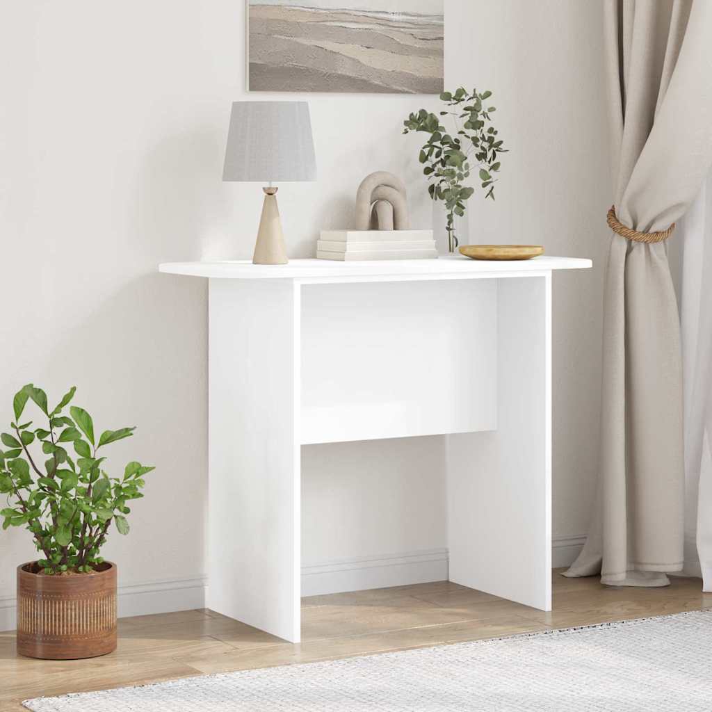 Konsolbord Hvid 93 x 40 x 75 cm Konstrueret træ billede