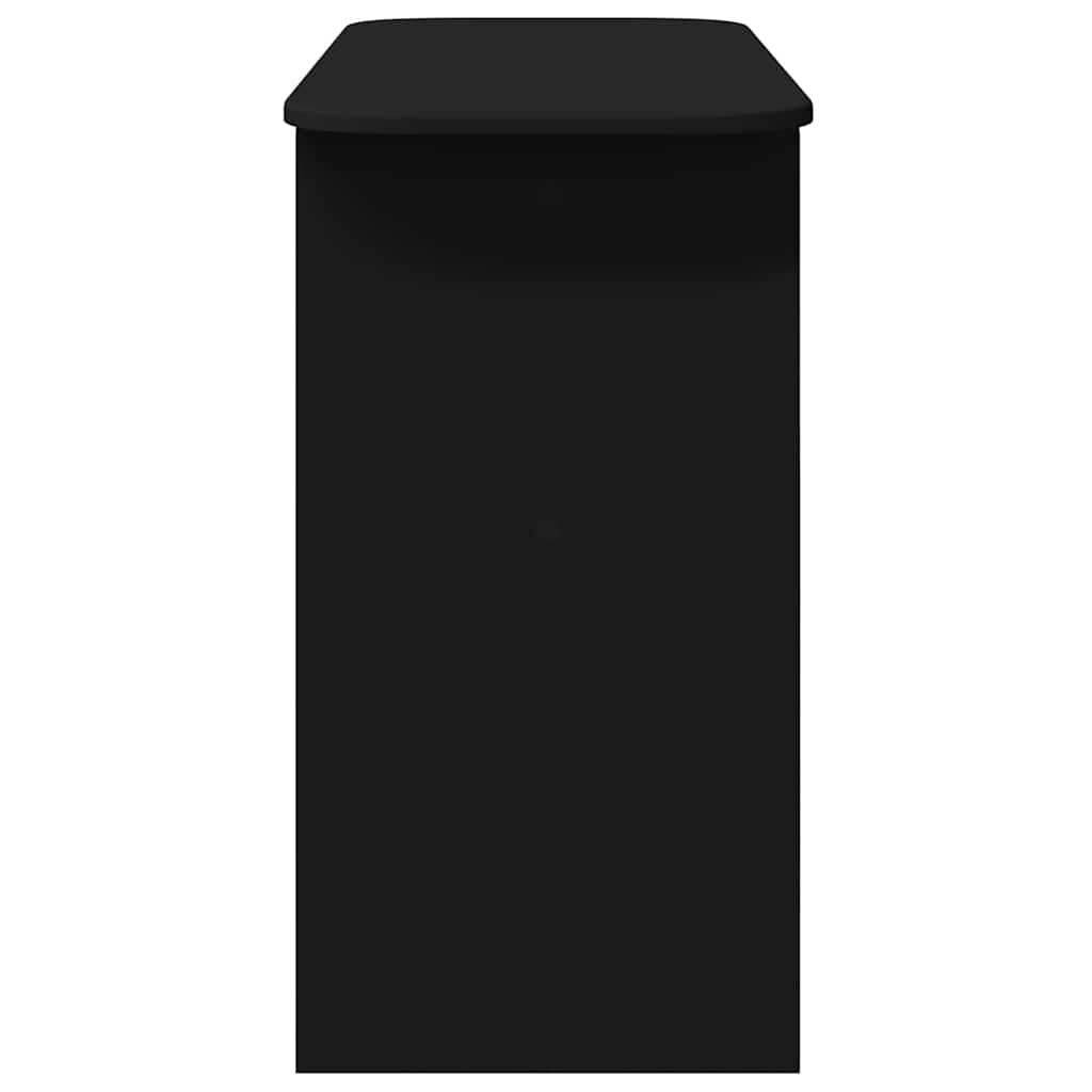 Konsolbord Sort 93 x 40 x 75 cm Konstrueret træ