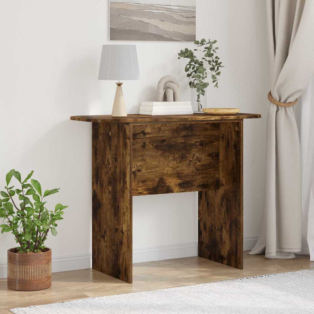 Konsolbord Røget eg 93 x 40 x 75 cm Konstrueret træ billede