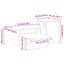 Konsolbord Hvid 91,5 x 35 x 38,5 cm Konstrueret træ