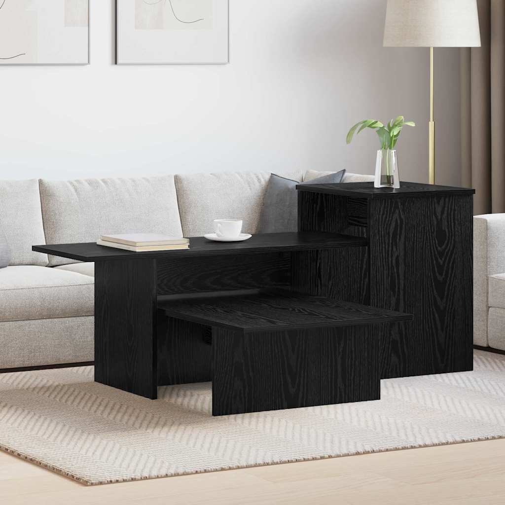 Konsolbord Sort eg 91,5 x 35 x 38,5 cm Konstrueret træ billede