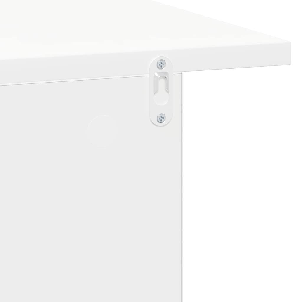 Sengebord 2 pcs Hvid 40 x 30 x 25 cm Konstrueret træ